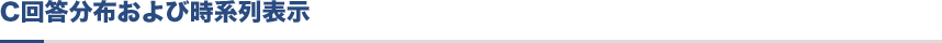 C回答分布および時系列表示 