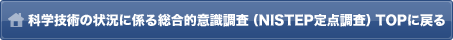 科学技術の状況に係る総合的意識調査（NISTEP定点調査）TOPに戻る 