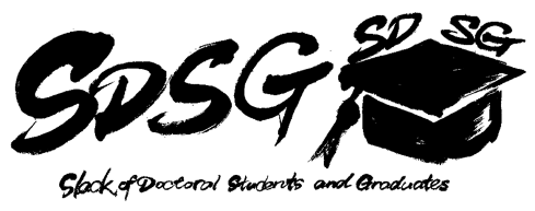 図表2　SDSG（Slack of Doctoral Students and Graduates）のロゴ
