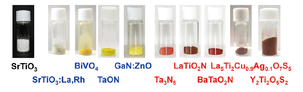 図表4　様々な水分解用光触媒材料