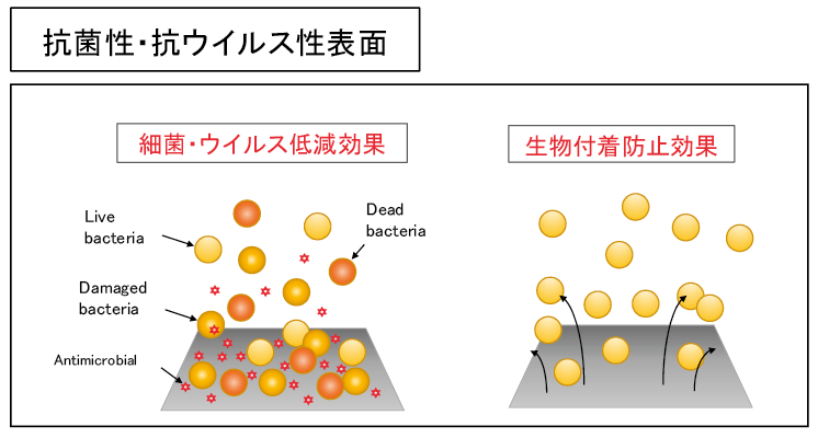 /図表4　抗菌性・抗ウイルス性表面の形成