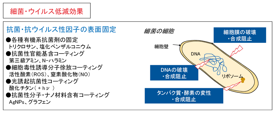 /図表4　抗菌性・抗ウイルス性表面の形成