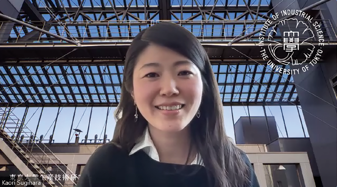 インタビューの様子 杉原 加織氏(NISTEP撮影)